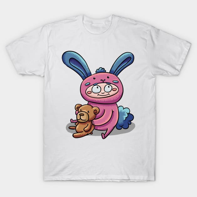 Bunny Trouble, Don't Be Fooled! T-Shirt by maak and illy